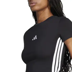 Slank T-shirt voor dames adidas Essentials 3-Stripes Baby image-4