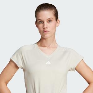 T-shirt com decote em V para mulher adidas Aeroready Essentials image-4