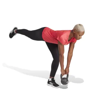 Camiseta de mujer con cuello de pico adidas Aeroready Essentials image-3