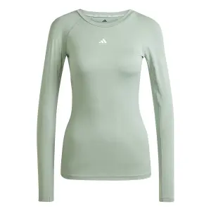 Långärmad T-shirt för kvinnor adidas Techfit image-0