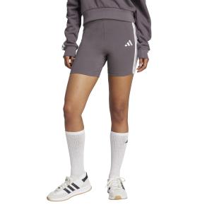 Shorts med hög midja för kvinnor adidas Essentials 3-Stripes image-1