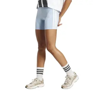 Pantalones cortos de cintura alta para mujer adidas Essentials 3-Stripes image-2