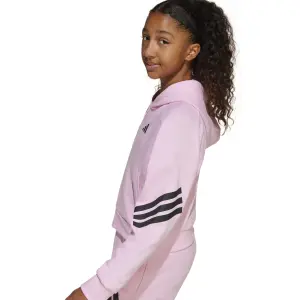Full zip hoodie girl adidas Future Icons 3-Stripes image-3