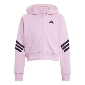 Full zip hoodie girl adidas Future Icons 3-Stripes