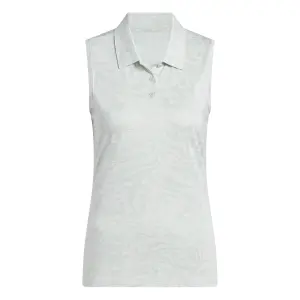 Damespolo zonder mouwen adidas Ultimate365 Jacquard image-0