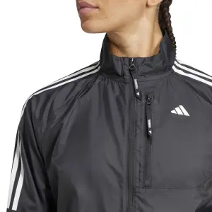 Casaco à prova de água para mulheres adidas Own the Run 3-Stripes image-4