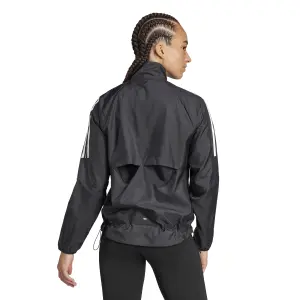 Casaco à prova de água para mulheres adidas Own the Run 3-Stripes image-3