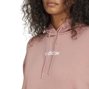 Hoodie Damen adidas Essentials Linear Fleece image-4