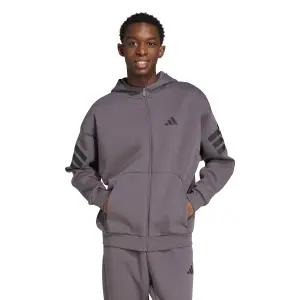 Full zip hoodie adidas Future Icons 3 stripes image-1