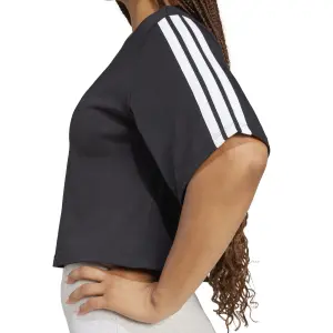 Löst sittande crop T-shirt för kvinnor adidas Essentials 3-Stripes image-4