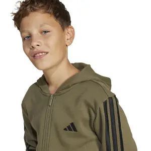 Sudadera con capucha y cremallera infantil adidas Essentials image-6