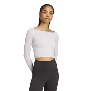 Dames-T-shirt met lange mouwen adidas Yoga image-1