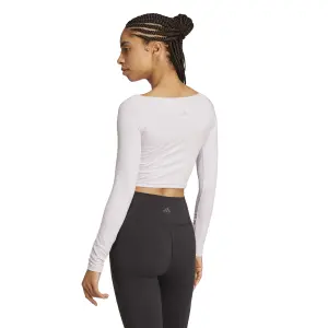 Dames-T-shirt met lange mouwen adidas Yoga image-3