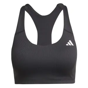 Sutiã canelado de suporte médio para mulher adidas PowerReact image-0