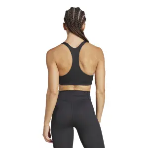 Sutiã canelado de suporte médio para mulher adidas PowerReact image-5