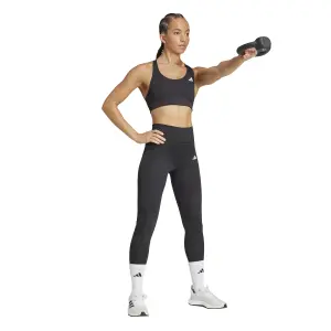 Sutiã canelado de suporte médio para mulher adidas PowerReact image-2