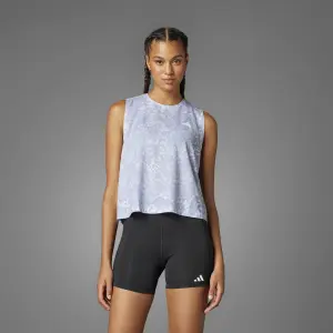 Women's tank top adidas Own the Run Climacool 3-Stripes image-2