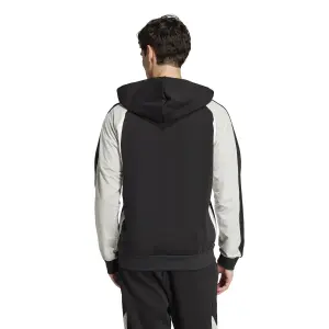 Sweatshirt com capuz e fecho de correr adidas Essentials Colorblock image-3