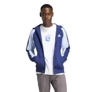 Sweatshirt com capuz e fecho de correr adidas Seasonal Essentials Colorblock image-2