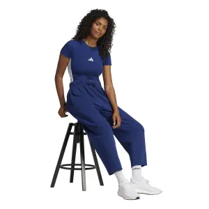 Women's Trousers adidas Essentials Contemporary Logo Fleece Barrel image-2