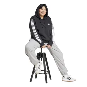 Sweatshirt à capuche 1/4 zip french terry femme adidas Essentials 3-Stripes image-2