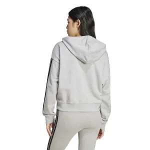 Felpa con cerniera a cappuccio da donna adidas Essentials 3-Stripes image-3