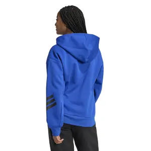 Sudadera con capucha con cremallera de 3 bandas para mujer adidas future icons image-2