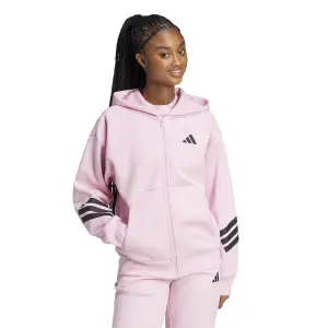 Hættetrøje med lynlås til kvinder adidas 3-Stripes Future Icons image-2