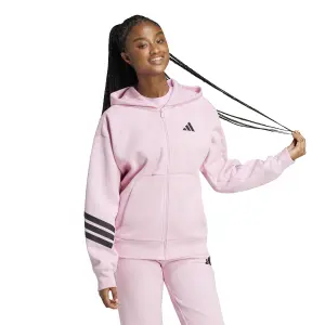 Hættetrøje med lynlås til kvinder adidas 3-Stripes Future Icons image-4