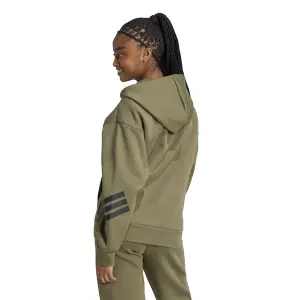 Damen Hoodie mit Reißverschluss und 3 Streifen adidas future icons image-2