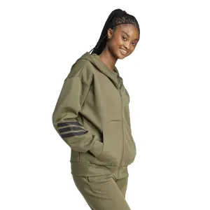 Damen Hoodie mit Reißverschluss und 3 Streifen adidas future icons image-3