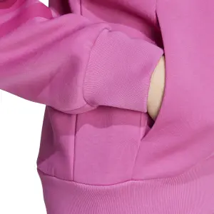 Kobiece sweatshirt z kapturem na zamek z 3 paskami adidas future icons image-5