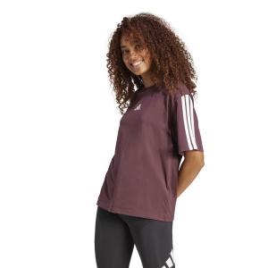 Damski T-shirt typu boyfriend adidas Essentials 3-Stripes image-1