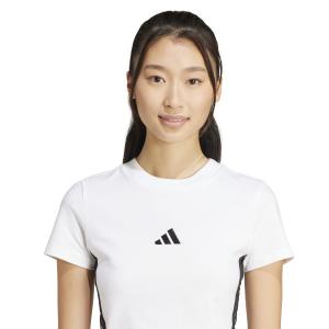 Slank T-shirt voor dames adidas Essentials 3-Stripes Baby image-4