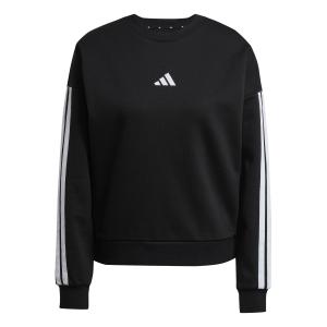 je1298-sweatshirt-woman-adidas-essentials-3-stripes-fleece-black-white