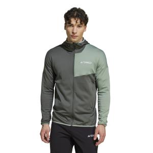 Chaqueta de senderismo con capucha de forro polar adidas Terrex Xperior Climawarm Light image-1