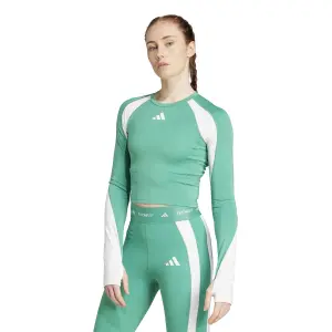 Camiseta manga larga mujer adidas Techfit image-1