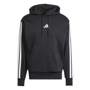 je6297-felpa-con-cappuccio-adidas-essentials-3-stripes-fleece-nero-bianco