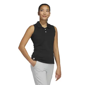 Ærmeløs poloshirt til kvinder adidas Solid Ottoman image-2