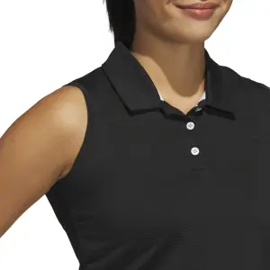 Ærmeløs poloshirt til kvinder adidas Solid Ottoman image-4