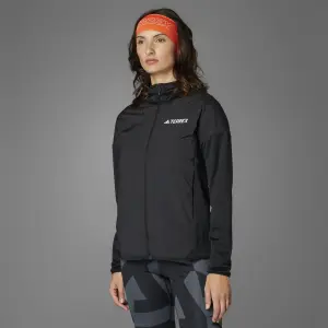 Casaco de caminhada com capuz para mulher adidas Terrex Xperior Climawarm+ Wind Light image-2