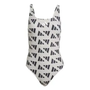 Einteiler Badeanzug Damen mit V-Ausschnitt hinten adidas Logo Graphic image-3