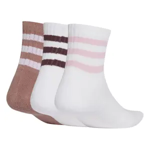 Calcetines infantiles adidas 3-Stripes Cushioned Mid Cut (x3) image-1