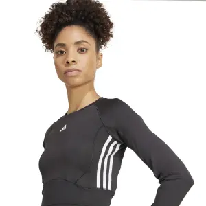 Trainingsshirt met lange mouwen voor dames adidas Essentials Material Mix image-4