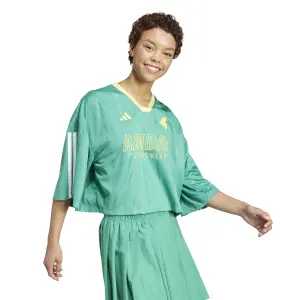 Oversized dames T-shirt adidas Tiro Cut 3-Stripes image-2