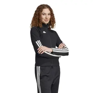 Chaqueta de chándal ajustada con cuello alto para mujer adidas Tiro Cut 3 Stripes image-3