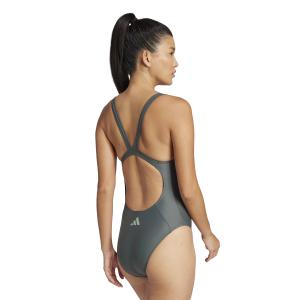 Badedragt med V-ryg til kvinder adidas 3-Stripes image-3