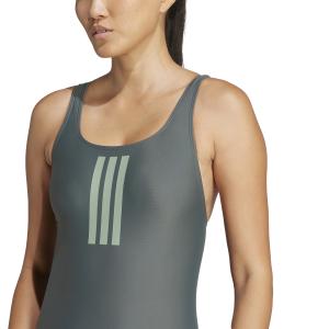 Badedragt med V-ryg til kvinder adidas 3-Stripes image-4