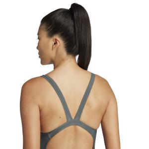 Badedragt med V-ryg til kvinder adidas 3-Stripes image-5