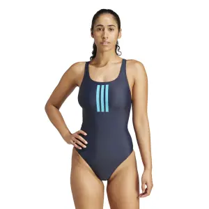 Einteiler Badeanzug Damen mit V-Ausschnitt hinten adidas 3-Stripes image-1